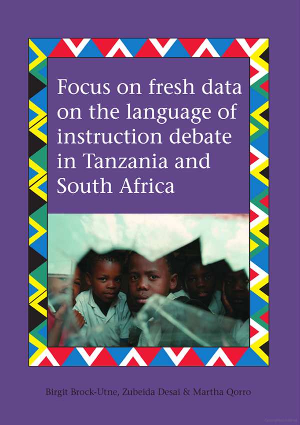 cover for Focus on Fresh Data on the Language of Instruction in Tanzania and South Africa